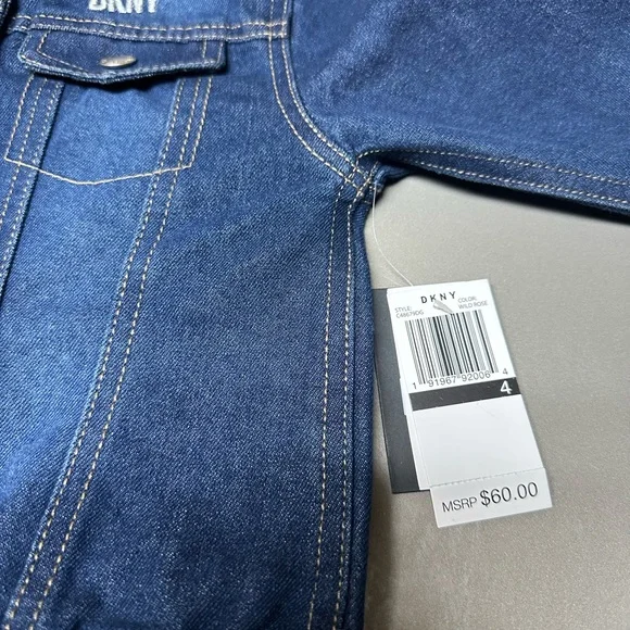 New DKNY GIRLS' DENIM JACKET 🧥 - Picture 5 of 6
